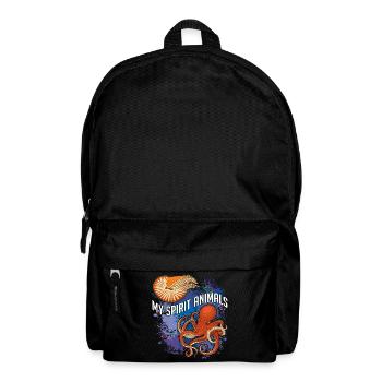 Nautilus et poulpe sont mes animaux préférés - Sac à dos - noir - Devant