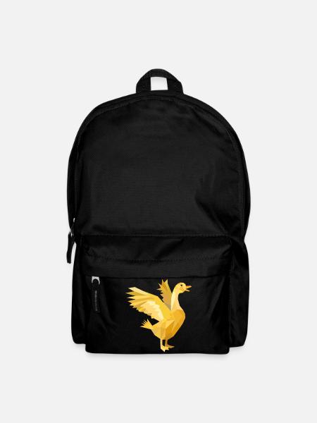 Eine goldene Gans als reiches Symbol - Rucksack - Schwarz