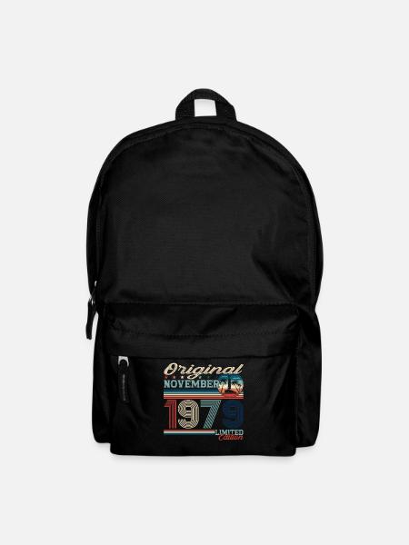 Original November 1979 43. Geburtstag Geschenk - Rucksack - Schwarz