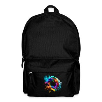Bunte Staubwolken-Explosion - Rucksack - Schwarz - Vorne