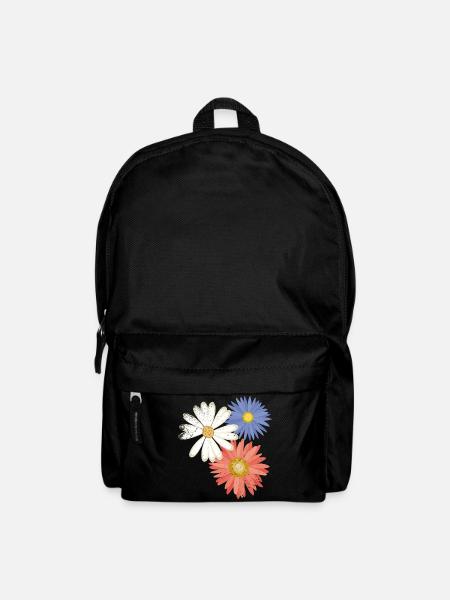 3 flowers - Rucksack - Schwarz