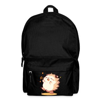 Cute hedgehog dancer - Backpack - black - Front