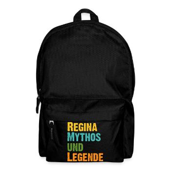 Regina, die Frau der Mythos die Legende. Vintage - Rucksack - Schwarz - Vorne