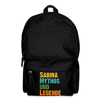 Sabina, die Frau der Mythos die Legende. Vintage - Rucksack - Schwarz - Vorne