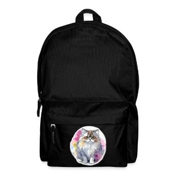 Persian cat - Backpack - black - Front