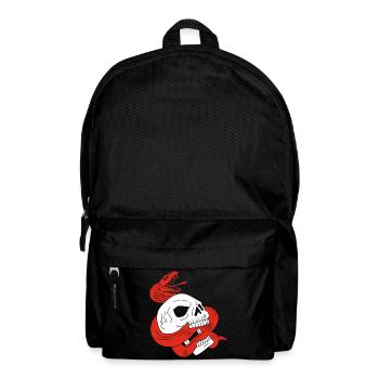 The skull and the red snake - Backpack - black - Front