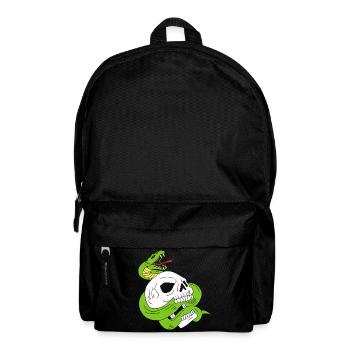 The skull and the snake - Backpack - black - Front