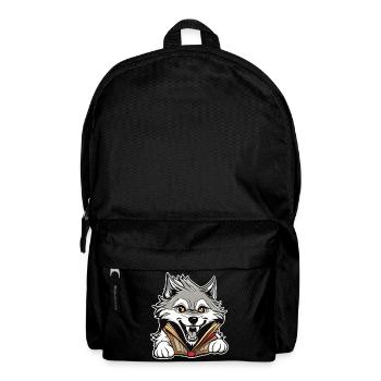 Niedlicher Wolf - Rucksack - Schwarz - Vorne