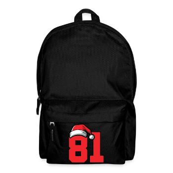 81 Zahl Weihnachten - Rucksack - Schwarz - Vorne