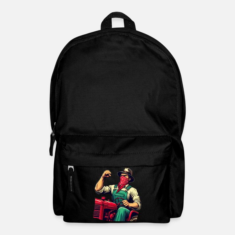 Historischer ländlicher revolutionärer Traktor - Rucksack - Schwarz