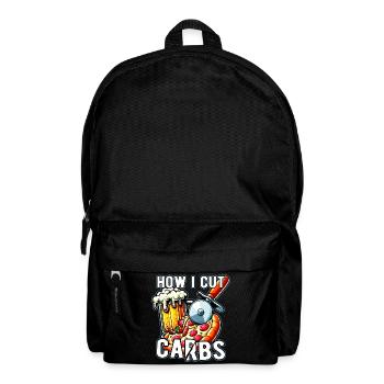 How Cut Carbs Diet Carbohydrates Nutrition - Backpack - black - Front