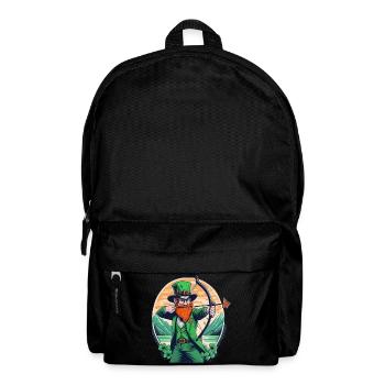 St. Patrick's Day Kleeblatt Bogenschießen - Rucksack - Schwarz - Vorne