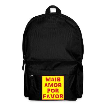 T-shirt mais amor por favor t-shirt - Sac à dos - noir - Devant