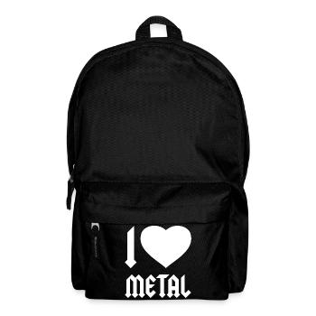 I LOVE HEAVY METAL - Backpack - black - Front
