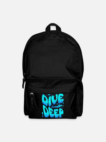 Dive Deep Tauche ein in die Unterwasserwelt - Rucksack - Schwarz