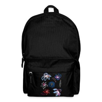 Floral ornament - Backpack - black - Front