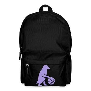 Joueur de basket-ball pingouin minimaliste - Sac à dos - noir - Devant