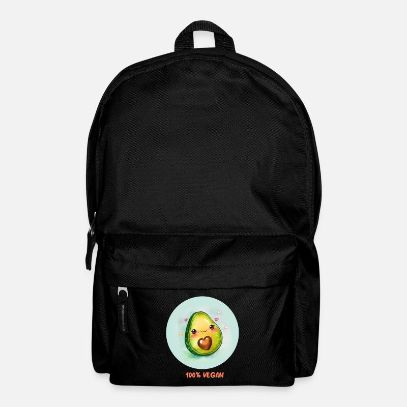 Vegane Avocado - Rucksack - Schwarz