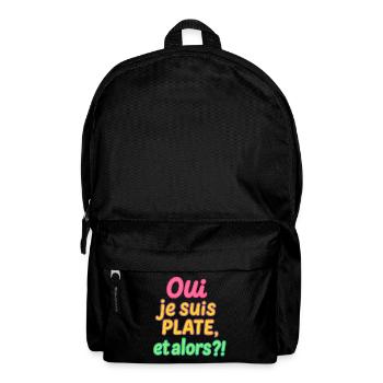 je_suis_plate - Backpack - black - Front