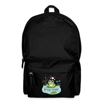 Flirt Design of The Frog in Love - Backpack - black - Front