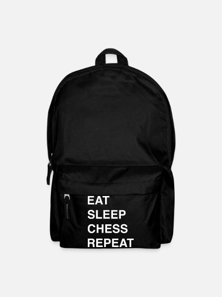 Schach Idee und Chess Sprüche - Rucksack - Schwarz