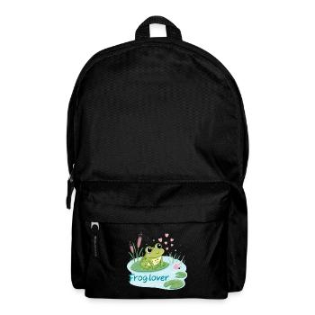 Grenouille Gourmande Amour - Sac à dos - noir - Devant