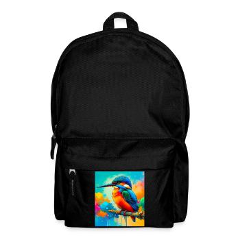 Eisvogel - Rucksack - Schwarz - Vorne