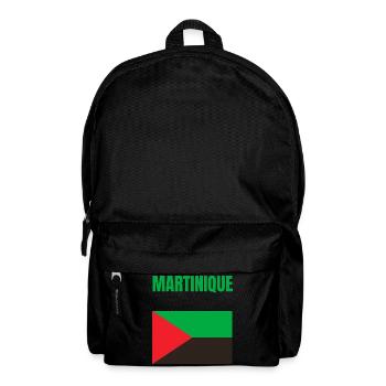 T-shirt drapeau Martinique Antilles - Sac à dos - noir - Devant