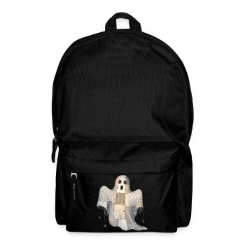 Patchwork Ghost with Spider Webs - Backpack - black - Front