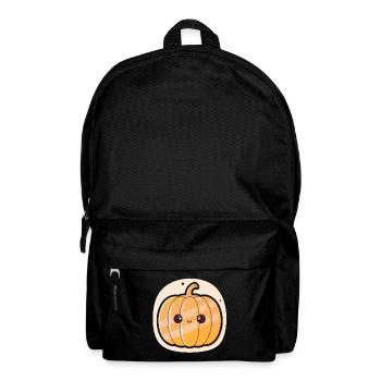 Bright kawaii pumpkin - Backpack - black - Front