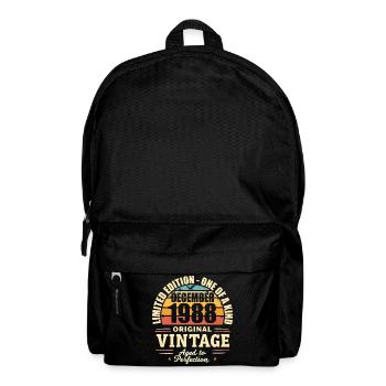 fête d anniversaire décembre 1988 - december 1988 - Sac à dos - noir - Devant