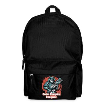 Code Battle Samurai with Keyboard - Backpack - black - Front