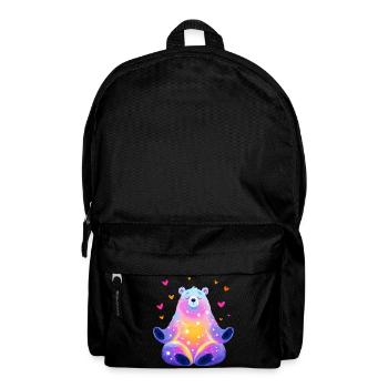Regenbogen Bär - Rucksack - Schwarz - Vorne