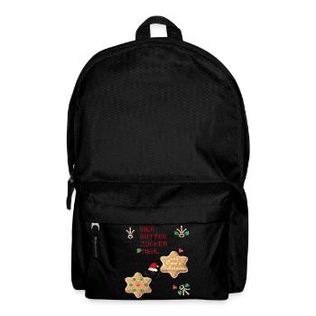 Christmas cookies - Backpack - black - Front