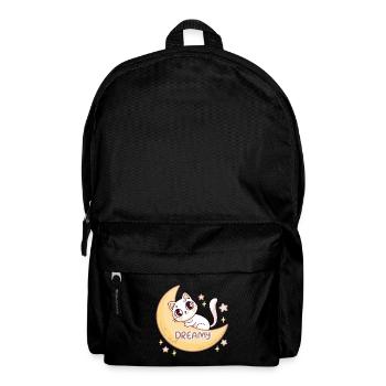 Dreamy Lunar Cat - Backpack - black - Front
