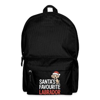 Santa’s Favourite Labrador Christmas Design - Backpack - black - Front