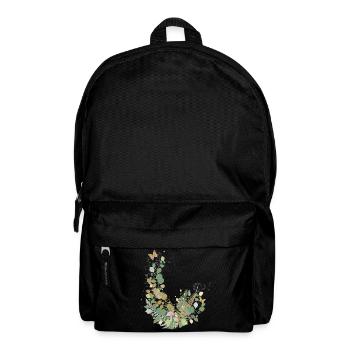 Enchanting forest edge scene with delicate details - Backpack - black - Front