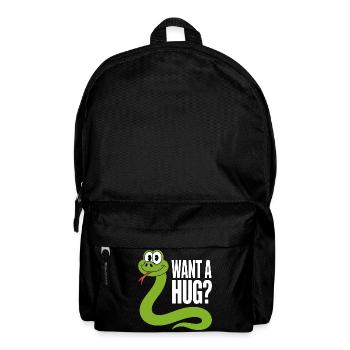 Dessin animé Câlin-moi Serpent - Sac à dos - noir - Devant
