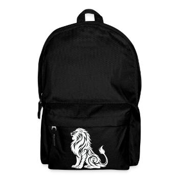 Tribal Löwe Silhouette - Rucksack - Schwarz - Vorne