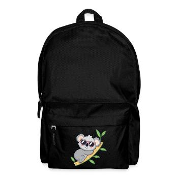 Trendy koala in red glasses - Backpack - black - Front
