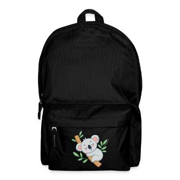 Dreamy Koala on Tropical Branch - Backpack - black - Front