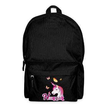 Hannah , maiden name, favorite name - Backpack - black - Front