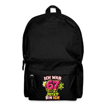 67 six sept j’avais 6 ans maintenant 7 ans - Sac à dos - noir - Devant