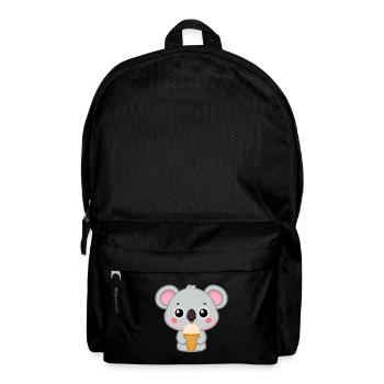 Kawaii Eiskaffer-Gourmet-Koala - Rucksack - Schwarz - Vorne