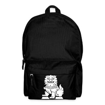 Lion chinois - Sac à dos - noir - Devant