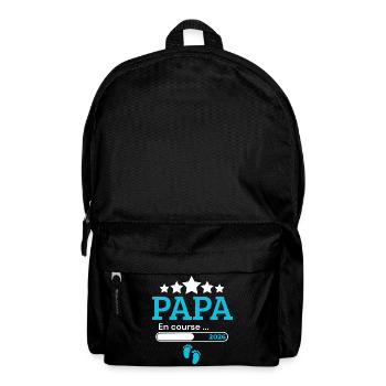 Announcement dad future humor birth - Backpack - black - Front