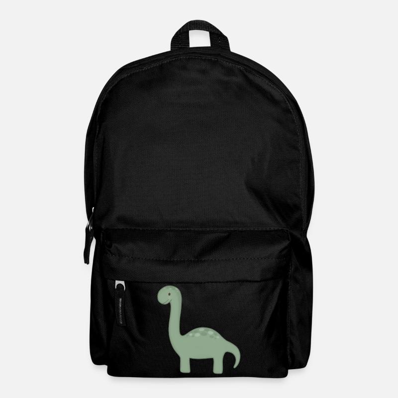 Dessin animé du Dino Vert - Sac à dos - noir