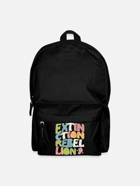 Extinction rebellion retro - Rucksack - Schwarz