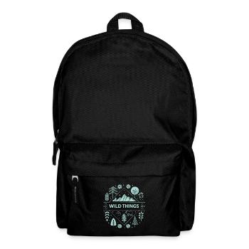 Wild Things Wild and Mountains - Backpack - black - Front