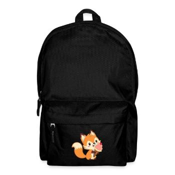 Renard gourmand à glace pastel - Sac à dos - noir - Devant